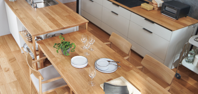 天然木ワークトップ