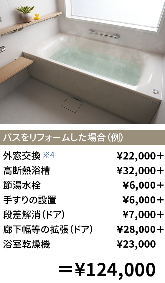 バスをリフォームした場合(例)詳細画像